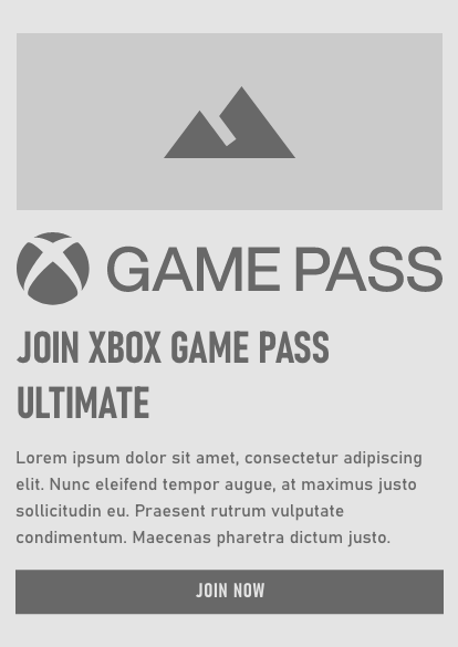 Join Xbox Game Pass banner on mobile